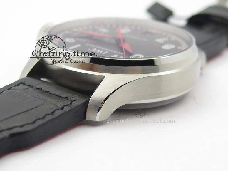 MIROTIME 0220 RelaxedFit Big Pilot Real PR IW500435 “Muhammad Ali” ZF Best Edition On Black Leather Strap A 7295